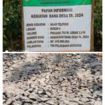 Ahmad Tohari Kades Lepang Besar Diduga Korupsi Pembuatan Jalan Onderlagh di Dusun Lima Dengan Biaya Rp,145.980.000,