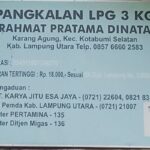 Rahmat Pranata Dinata Pemilik Pangkalan Gas LPG 3Kg Desa Karang Agung Diduga Tetapkan Tarif Melampaui Harga HET. Rp, 18.000,- Per Tabung