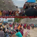 Ratusan Warga Pulau Pandan Didominasi Ibu-Ibu Demo di Proyek PLTA Kerinci Tuntut Ganti Rugi Lahan