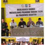 Mendekati Pilkada Serentak Kapolsek Petir Dukung Deklarasi Pemilu Damai