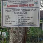 Demi Meraup Keuntungan Besar, Pembangunan Rabat Beton di Buat Asal Jadi