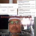 Diduga Laporan DD Fiktif, Kades Zarman Efendi Terancam Diperiksa Inspektorat .