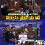 Kapolda Lampung Santuni Korban Lakalantas Mobil Bermuatan Durian di Jalinsum Way Kanan