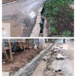 Diduga Pembangunan Drainase Jalan Curug Cisangku Asal Jadi!