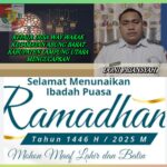 Kepala Desa Way Wakak Kecamatan Abung Barat Doni Priansyah Mengucapkan, Selamat Menunaikan Ibadah Puasa Ramadhan 1446 H