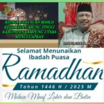 Kepala Desa Suka Marga Kecamatan Abung Tinggi Otong Juhana Rachmat Mengucapkan, Selamat Menunaikan Ibadah Puasa Ramadhan 1446 H