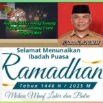 Kepala SMAN 1 Kecamatan Abung Kunang H. Junaedi., S.Pd.,M.M Mengucapkan, Selamat Menunaikan Ibadah Puasa Ramadhan 1446 H
