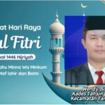 Kepala Desa Tanjung Beringin Kecamatan Tanjung Raja Wendy., S.Com Mengucapkan, Selamat Hari Raya Idul Fitri 1446 H