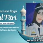 Kepala Desa Beringin Kecamatan Abung Kunang Viter Leni Mengucapkan, Selamat Hari Raya Idul Fitri 1446 H