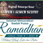 Segenap Keluarga Besar SMKN Semen Kediri Mengucapkan, Selamat Menunaikqn Ibada Puasa Ramadhan 1446 H