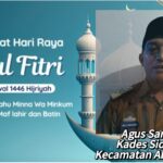 Kepala Desa Sido Kayo Kecamatan Abung Tinggi Agus Sarifudin Mengucapkan, Selamat Hari Raya Idul Fitri 1446 H