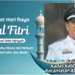 Kepala Desa Kebon Dalam Kecamatan Abung Tinggi Sailin Mengucapkan, Selamat Hari Raya Idul Fitri 1446 H