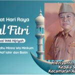 Kepala SMAN 1 Abung Tinggi H.Triyanto.,S.Ag.,M.M Mengucapkan, Selamat Hari Raya Idul Fitri 1446 H