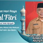Kepala SMAN 1 Abung Kunang Kabupaten Lampung Utara H.Junaedi.,S.Pd.,M.M Mengucapkan, Selamat Hari Raya Idul Fitri 1446 H