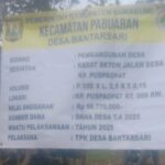 Kepala Desa Bantarsari Saat di Konfirmasi Terkait Pembangunan Desa Rabat Beton, Jalan Desa Puspaopat Tidak Sesuai Dengan SOP!