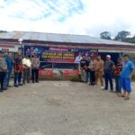 Jaga Kamtibmas, Kapolsek Sumbul Bersama Tokoh dan Ormas Pasang Spanduk Himbauan “Stop Balap Liar”