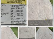 Proyek Rabat Beton di Nagori Sei Merbau Simalungun Sumatra Utara Baru Selesai Sudah Rusak, APH Diminta Bertindak