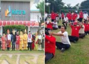 PT.Kinra Gelar Upacara HUT RI ke-80, Meriah dengan Senam, Tari Tradisional dan Undian Doorprize