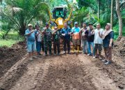 Nagori Dolok Parmonangan Simalungun Sumatra Utara Gotong Royong Normalisasi Pelebaran Jalan