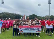 Semarak HUT RI ke-80, DPC Gerindra OKI Meriahkan Laga Sepak Bola di Stadion Jakabaring Palembang