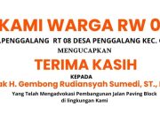 Warga Kp, Penggalang Mengapresiasi Pembangunan Paving Block