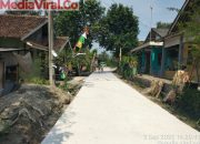 Pembangunan Jalan Rabat Beton di Desa Sidamukti Rampung, Warga Apresiasi Kinerja Pemdes