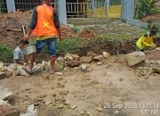 Proyek Parit Pasangan Diduga Gunakan Batu Padas Rapuh dan Tanpa Papan Informasi