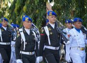 Dansubdenpom Persiapan Way Kanan Hadiri Upacara HUT ke-80 TNI di Lapangan Korpri Lampung