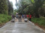 Masyarakat Apresiasi Pengerjaan Rabat Beton di Nagori Talun Saragih, Kecamatan Bosar Maligas