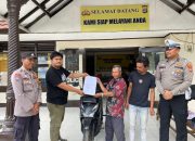 Polsek Sumber Jaya Serahkan Motor yang Dicuri Kepada Pemiliknya