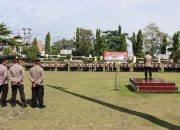 Polres Lampung Utara Gelar Gladi Bersih Pengamanan Kunjungan Kerja Presiden RI