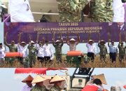 Lampung Utara Siap Jadi Sentra Kedelai Nasional, Bupati dan Wakil Bupati Dampingi Menhan Panen Raya di Desa Madukoro