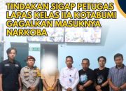 Petugas Lapas Kelas IIA Kotabumi Gagalkan Upaya Penyelundupan Narkoba