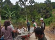 Padmi Harja, Anggota DPRD Lampung Utara dari Partai Golkar Bantu Perbaikan Jalan Rusak di Abung Barat