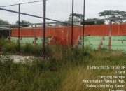 Lapangan Bola Voli di Desa Tanjung Serupa SP 6B Terbengkalai, Warga Pertanyakan Transparansi Dana Desa