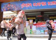 Polresta Bandar Lampung Kirim Tiga Truk Bantuan untuk Korban Bencana Alam di Aceh, Sumut, dan Sumbar