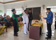 Lantik Kades PAW Tunggal Jaya, Bupati Mukomuko Berpesan Bangun Desa Lebih Maju
