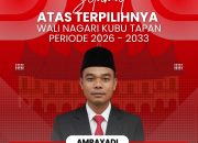 Amrayadi Terpilih sebagai Wali Nagari Kubu Tapan Periode 2026–2033