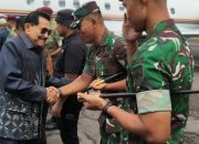 Dandim 0427/Way Kanan Sambut Kedatangan Jenderal TNI (Purn) A.M. Hendropriyono di Way Tuba