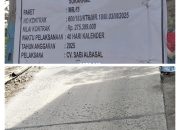 Jalan Penataran–Sukarame Cepat Rusak, Warga Desak Uji Kualitas dan Transparansi Dinas PUPR