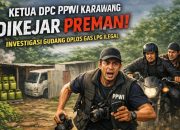 Mencekam! Ketua DPC PPWI Karawang Dikejar Dua Pria Saat Investigasi Dugaan Gudang Oplos Gas LPG