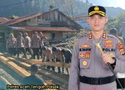 Polres Aceh Tengah, Polsek Bintang, Brimob, dan Warga Dirikan Jembatan Darurat di Kampung Gele Pulo