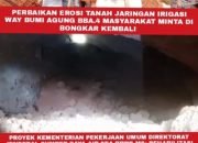 Ketua DPC Laskar Lampung Indonesia Soroti Anggaran Perawatan Irigasi Way Rarem TA 2025