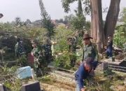 Dandim 0412/LU Pimpin Pembersihan Pohon Tumbang di Pemakaman Penitis