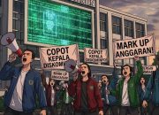 Diduga “Bermain Catur” dengan Server IT, Kominfo Banten Disorot Mahasiswa Soal Anggaran Rp2,28 Miliar