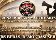 Wartawan Batu Bara Akan Gelar Aksi di Lapas Labuhan Ruku, Tuntut Permintaan Maaf dan Keterbukaan Informasi