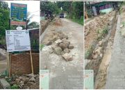 Diduga Akali Anggaran Dana Desa, Proyek Parit di Baja Dolok Disorot Gara-Gara Pakai Batu Bekas