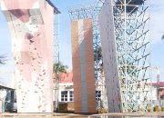 Tempat Latihan Panjat Tebing di GOR Stadion Bengkulu Memprihatinkan