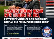Praktisi Hukum Desak KPK Turun ke OKI, Pastikan Temuan BPK Ditindaklanjuti dan Tak Ada Penyimpangan Uang Rakyat