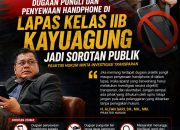 Dugaan Pungli dan Penyewaan Handphone di Lapas Kelas IIB Kayuagung Jadi Sorotan, Praktisi Hukum Minta Investigasi Transparan